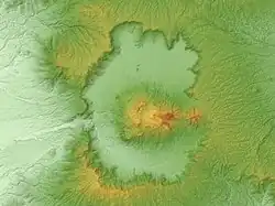 Caldera (Quelle: SRTM-Daten)
