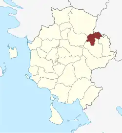 Lage des Broholm Sogn in der Assens Kommune