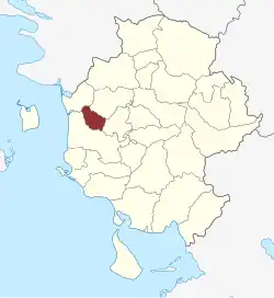 Lage des Holevad Sogn in der Assens Kommune