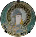 Assiette Jeanne d'Arc (1889) – Art nouveau.