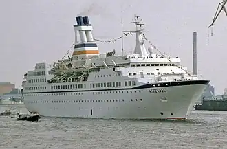 Astor in Farben der Safmarine in Hamburg (1984)