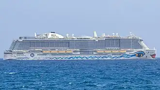 AIDAnova, größtes Schiff von AIDA Cruises, 2021