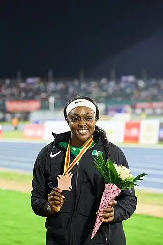 Oyesade Olatoye bei den Afrikameisterschaften 2024 in Douala