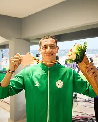 Dhiae Boudoumi bei den Afrikaspielen 2024 in Accra