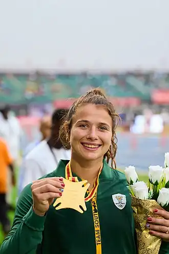 Jo-Ane van Dyk bei den Afrikaspielen 2024 in Accra