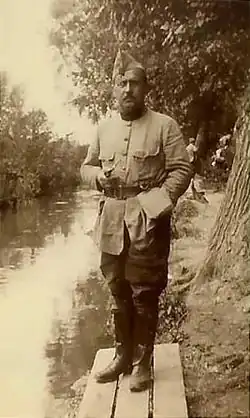 Feyaerts an der Front im Ersten Weltkrieg