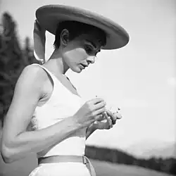 Audrey Hepburn auf dem Bürgenstock, 1954
