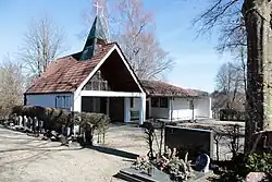 Aufbahrungshalle auf dem Friedhof