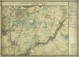 Schönau (links unten) und nördliche Umgebung