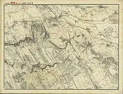 Nikitsch (links unten) um 1873 (Aufnahmeblatt der Landesaufnahme)
