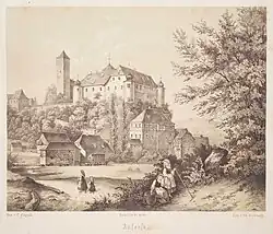 Schloss Unteraufseß, um 1840