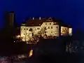 Burg Unteraufseß bei Nacht