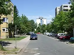 Moderne Wohnblöcke an der August-Riedel-Straße