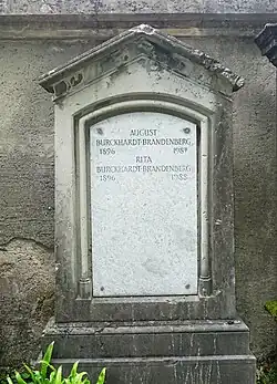 August Burckhardt-Brandenberg (1896–1987) Philologe, Archivar, Grab, Wolfgottesacker, Basel