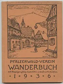 Buchtitelseite von August Croissant, 1936, für den Pfälzerwald-Verein