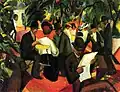 August Macke: Gartenrestaurant, 1912