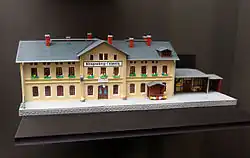 Bahnhofsmodell um 1970