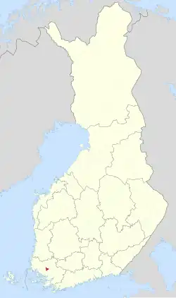Lage von Aura in Finnland
