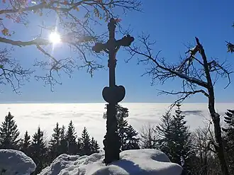 Ausblick vom Aussichtsfelsen des Kleinen Aschensteins nach Süden