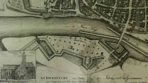 Katasterplan von 1833 mit Hafen