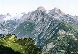 Aussicht vom Schachen um 1900