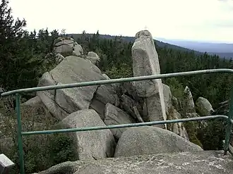 Aussichtsplattform auf dem Nußhardt mit Blick Richtung Seehaus
