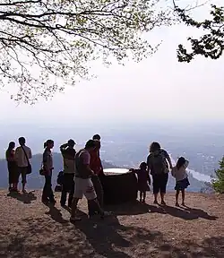 Blick vom Königstuhl nach Heidelberg