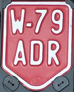 Standard-Kennzeichen für Mopeds (Wien)