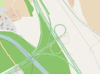 Übersichtskarte Autobahndreieck Neu-Ulm