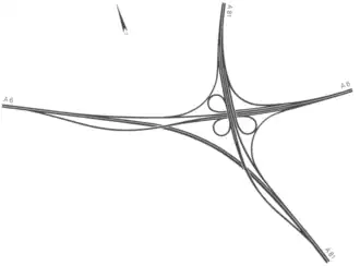 Übersichtskarte Autobahnkreuz Weinsberg