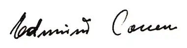 Unterschrift Edmund Conens