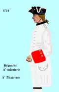 Régiment d’Auxerrois 1734 bis 1749