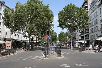 Blick vom Boulevard de Grenelle aus; in nordöstliche Richtung