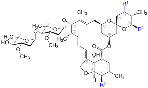 Grundstruktur der Avermectine