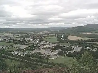Blick auf Aviemore von Craigellachie aus