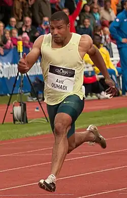 Aziz Ouhadi – ausgeschieden als Sechster in 10,22&nbsp;s