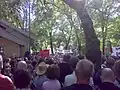 Demonstration vor der Israelischen Botschaft in Oslo, Norwegen
