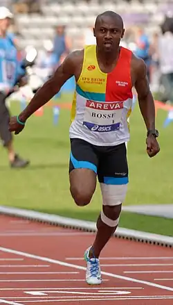 Béranger Aymard Bosse Rang sieben in 10,55&nbsp;s