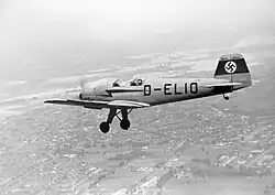 Bücker Bü 180 Student mit dem Kennzeichen D-ELIO