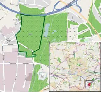 Übersichtskarte des Naturschutzgebiets