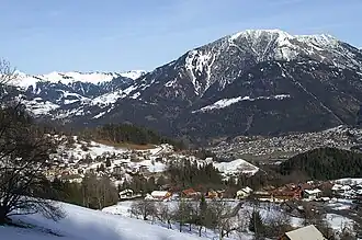 Bürserberg (unten im Tal Blick auf Bludenz)