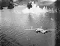 B-25 während des Angriffs auf Rabaul