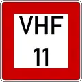 B.11b Gebot, Sprech­funk auf dem angege­benen Kanal zu benutzen