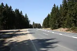 B&nbsp;4 am höchsten Punkt, Blick nach Norden (Richtung Torfhaus)