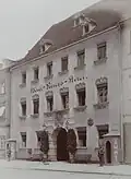 Hotel Reichs-Adler, Maximilianstraße 28 (um 1910), Standort des heutigen „Reichshofs“