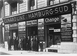 Geschäftsfront des Reisebüros H.&nbsp;Meiss (1936)