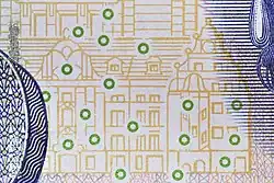 Vorderseite des 100-Mark-Scheins BBk&nbsp;IIIa mit Omron-Ringen