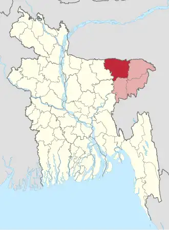 Distrikt Sunamganj in Bangladesch
