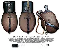 Die 1931 in der Reichswehr eingeführte Feldflasche M 31 wurde beim BGS wieder eingeführt