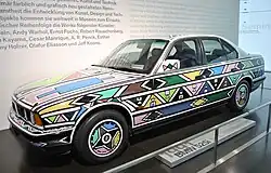 BMW Art Car (BMW 525i) von Esther Mahlangu im BMW Museum München